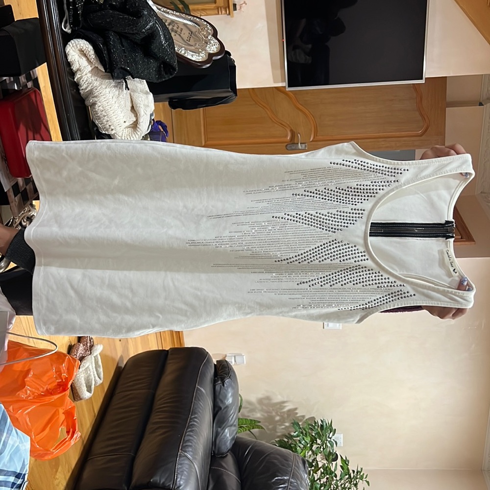 Sequence white dress